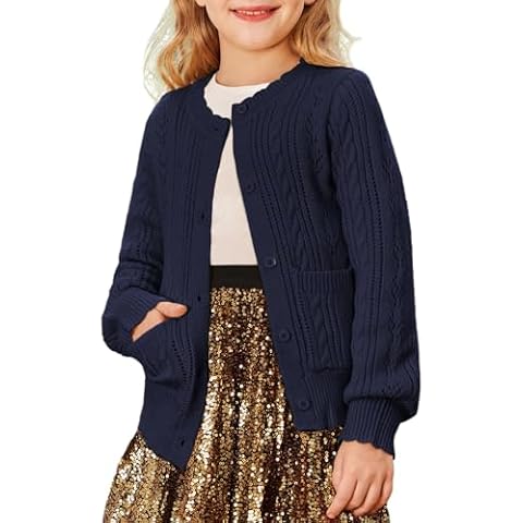 GRACE KARIN Girls Long Sleeve Cardigan Cover