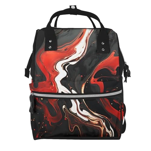 Sac à dos à langer pour femme : look marbre tendance pour toutes vos balades en famille