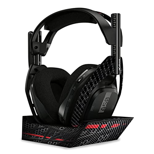Image of MightySkins Carbon Fiber Skin Compatible with Astro A50 Wireless Headphones + Base Station (Gen 4) - Tech Web | Protective, Durable Textured Carbon Fiber Finish | Easy to Apply | Made in The USA