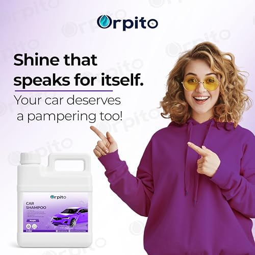 Image of Car Shampoo 5L Multi Fragrance | High Foam Car Wash Liquid | Deep Cleaning Formula | pH Neutral Paint Safe | Removes Dust & Grime | Glossy Finish Wash (1, PURPLE)