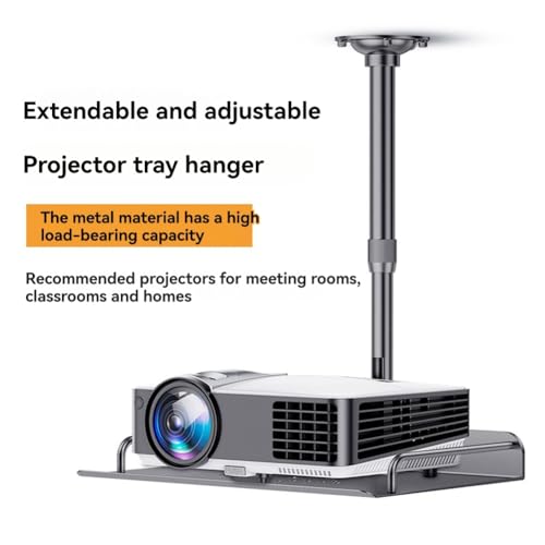 Soporte universal para proyector que soluciona problemas de espacio con su bandeja ajustable 4