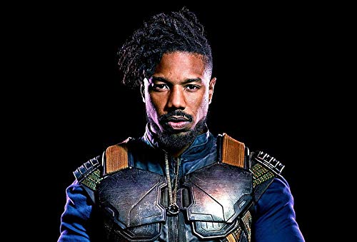 Movie Black Panther Erik Killmonger Michael B Jordan Matte Finish Paper Print Poster 12 x 18 inch (Multicolor)