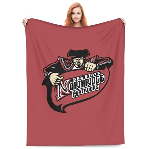 Cal State Northridge Matadors CSUN Ultra-Soft Micro Fleece Blanket Soft Comfortable Flannel Blanket-40 X30