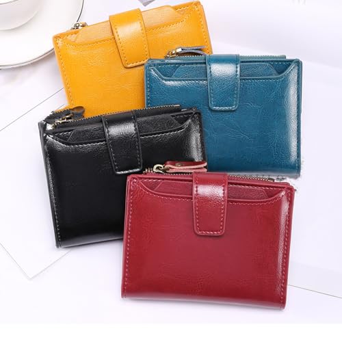 Small Wallet Women RFID Blocking Soft Leather Compact Card Holder Wallet for Women (20)2