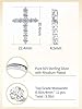 Moissanite Necklace Cross Pendant Chain for Men Boyfriend 925 Sterling Silver Imitation Diamond Cross Necklace #5