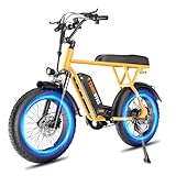 【Simple & Exquisite Design】The T63 electric bike combines sleek, minimalist design with clean lines and a smooth body, boosting your riding posture and cutting wind resistance. Practical and stylish, it comes in Classic Black,White, Green, and Orange...