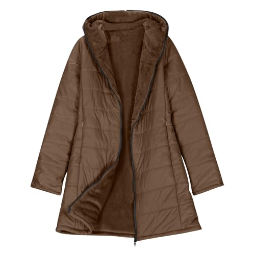 Hooded Plain Padded for Women Fall Winter Long Sleeve Puffer Jackets Hood Outerwear Women 2025 Trendy Regular Fit4