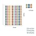 ANSTROUT 6000 Pieces Boho Happy Smile Face Stickers for School Reward Behavior Chart,3/8 Inch in Diameter Round Bohemian Style Reward Labels 10 Styles Happy Face Stickers for Teachers (50 Sheets)