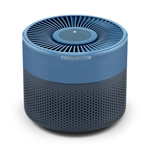 Rowenta Pure Air Mini Luftreiniger, für zu Hause, ultrakompakte Größe, bis 22 m², extrem leiser Nachtmodus, 3-in-1 Filterung, HEPA Allergy+, Blau, PU1522F0