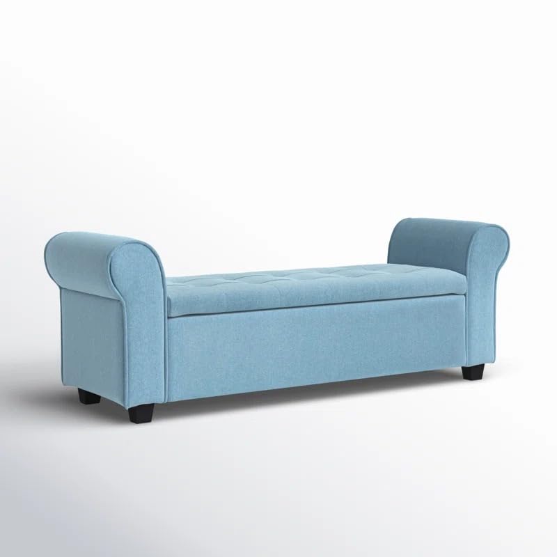 LEGACY OF COMFORT , JETTAS Upholstered Storage Bench Sofa Bench Sofa couches Ottoman Bench 2 Seater Sofa Chaise Lounger Pouffe for Living Room Bedroom Office (Light Blue) (B0DB662GSK) Amazon Price History, Amazon Price Tracker