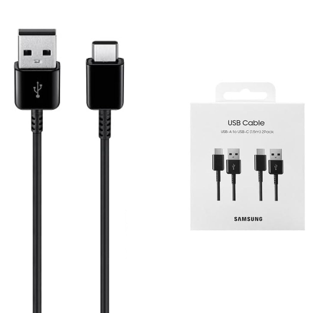 SAMSUNG Kabel USB-A na USB-C 150cm Multipack 2 Czarny