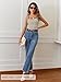 MEROKEETY Women's Sleeveless Ribbed Knit Tank Tops 2025 Summer Striped Square Neck Shirts Casual Basic Tanks Beige M