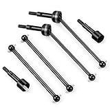MOHERO 4Pcs 1144 Steel Front & Rear CVD Driveshafts Dogbone for WL 1/14 14401 V2 4WD High Speed RC Cars Upgrade Parts
