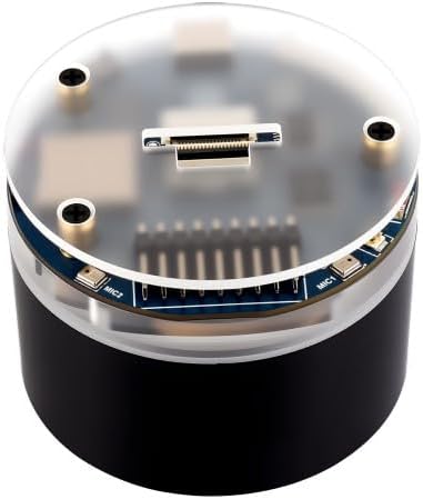ESP32-S3 AI Smart Speaker Development Board, Onboard Dual Digital Microphone Array, Supports Noise Reduction and Echo Cancellation, Surround RGB Lighting, ESP32 Audio, Without Battery