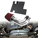 VVORHSBELL Kaltlufteinlass kompatibel mit BMW N52 3.0L E90 E82 128i 328i 330i Performance Kaltlufteinlass-Kit mit Hitzeschild