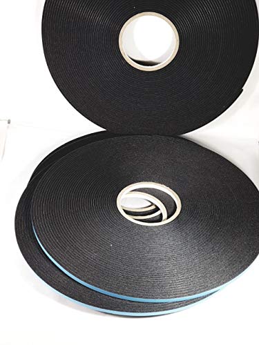 Image of Double Coated Window Glazing Tape, DC-PEF12P Width 1 /8 inch x Thick 1 /4 inch x 75' Black