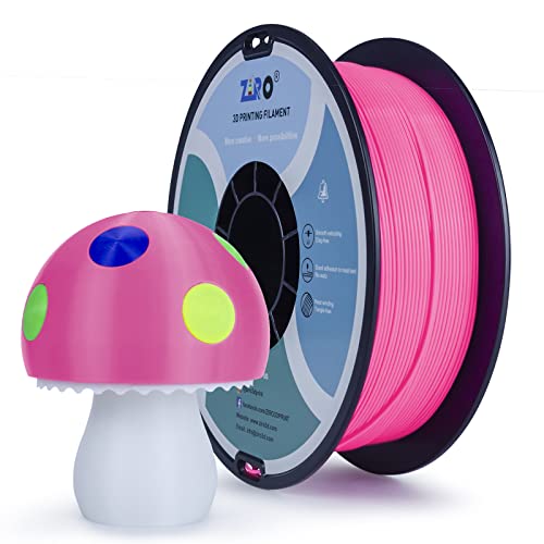 Image of ZIRO 1.75mm PLA Filament, 3D Printer PLA PRO Basic Color Series, Rose | Fit for Most FDM 3D Printer, 1.75mm 1KG Spool, Dimensional Accuracy + /-0.03mm, Colorful PLA FilamenT
