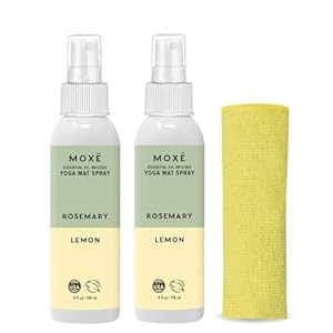 MOXE Yoga Mat Cleaner Spray, Rosemary & Lemon ...