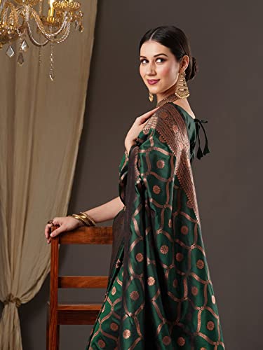 Image of Avantika Fashion Women's Kanjivaram Soft Silk Saree With Blouse Piece
