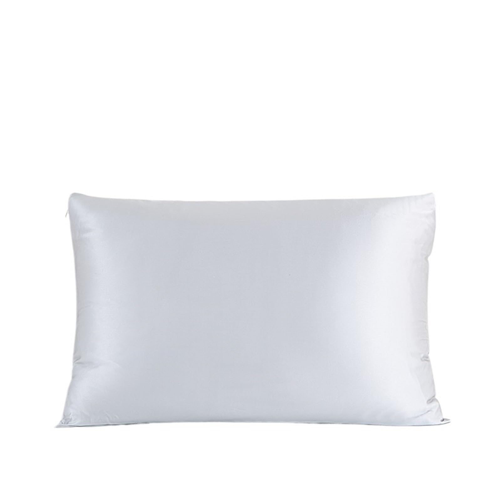 Silk pillowcase Mulberry Silk Pillowcase Pillow Cover For Hair And Skin With Hidden Zipper Cases(Grey,1PCx51x76cm)