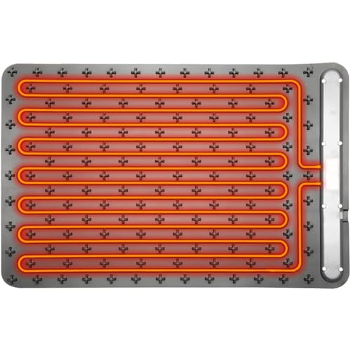 Casativo 2er-Set Professionelle Silikon-Warmhalteplatte (250W): Elektrische Heizmatte (61x40cm) rollbar, 55-100°C einstellbar, Flexibles Warmhalten von Speisen