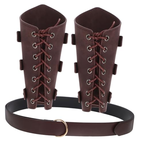 Ceinture Viking longue et protège-bras pour ajuster un costume médiéval lâche