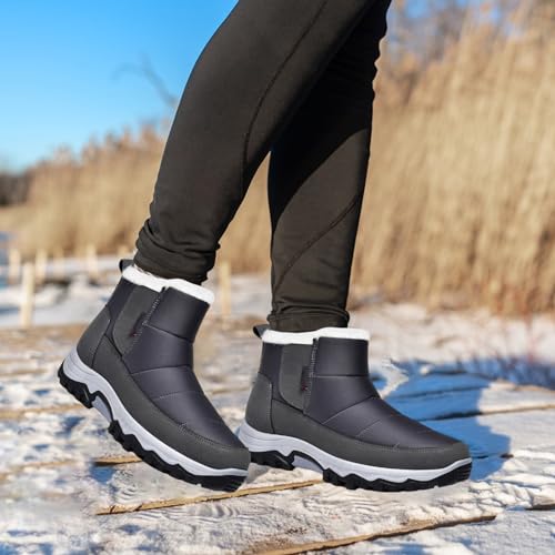 Bottes de neige pour hommes chaussures d'hiver baskets de marche - 3