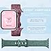 6 Pack Floral Engraved Bands Compatible with Apple Watch Bands 44mm for Women 40mm 41mm 45mm 49mm, Adjustable Comfortable Soft Silicone for iWatch Bands 38mm Womens Series