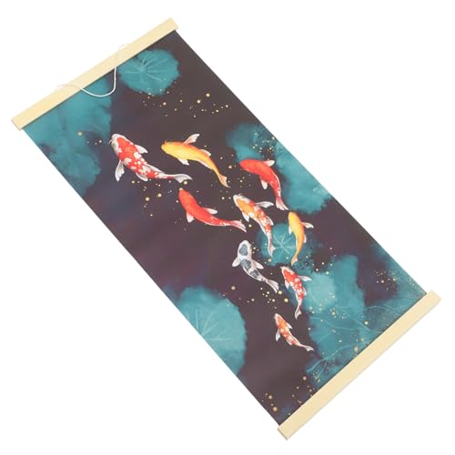 Decoración de pescados CHILDWEET: lienzo scroll colgante de alta calidad