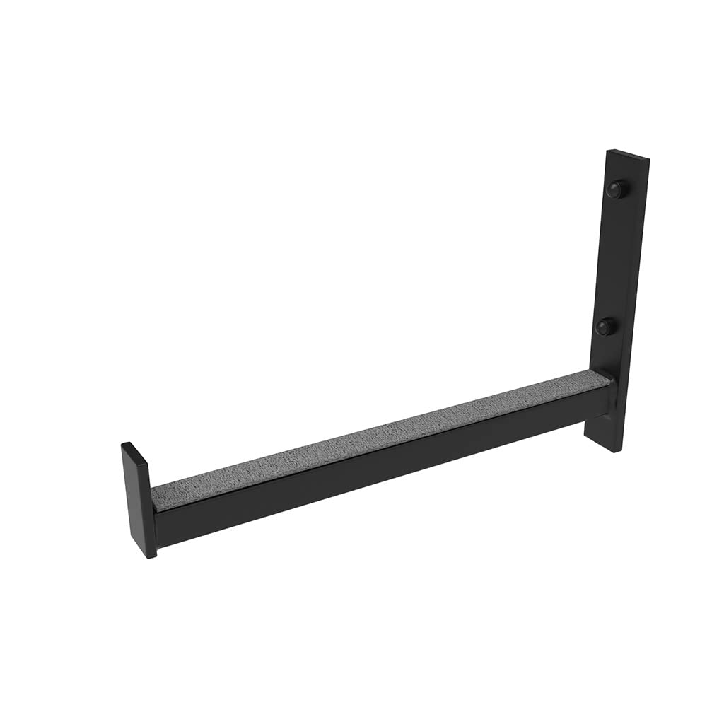 Reifenhalter Wandhalterung für 4 Felgen 30 cm Edelstahl Schwarz | Für Autoreifen, inkl. Schrauben und Dübel, für Garage und Keller, platzsparend und robust
