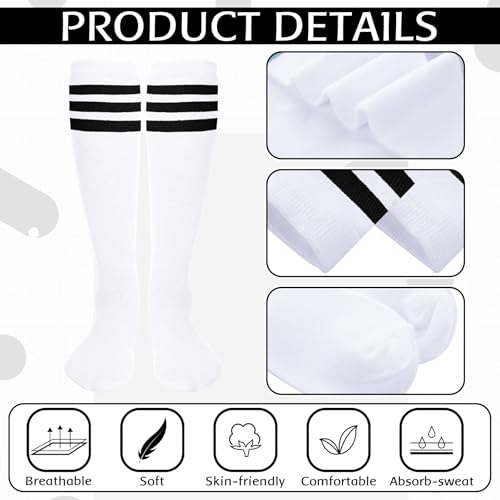 Image of Panitay 2 /12 /16 /24 Pairs Softball Soccer Socks Glitter Eye Black Stickers Team Spirit Accessories for Youth Women Sport Wear