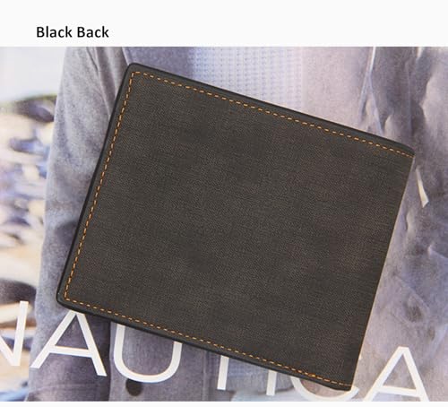 Mens Wallet Bifold Leather Matte Wallet for Men, Thin & Stylish Card Holder with ID Window3