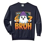 67 Teacher Ghost Six Seven Meme Math Equation Bruh Halloween Comfort Colors Adult Sweatshirt