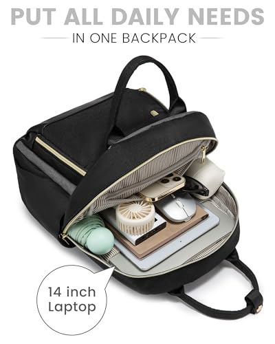 Image of LOVEVOOK Small Backpack Purse for Women, Mini Backpack, Light Weight Cute Fashion Backpack for Work Daily Travel, Black-Grey