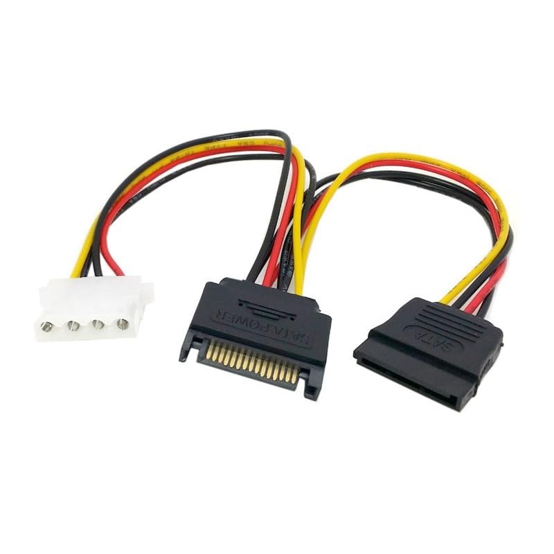 Cable divisor de energía SATA 15pin a IDE 4pin 0.2 m miniatura 3