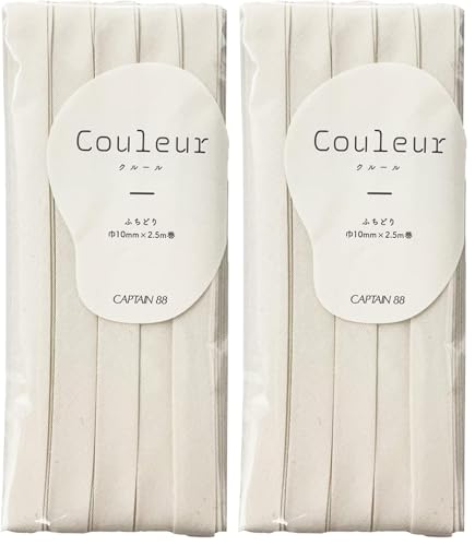 CAPTAIN88 �L���v�e�� Couleur �N���[�� �o�C�A�X�e�[�v ��10mm×2.5m�� #1 �~���L�[�z���C�g CP229 (× 2)