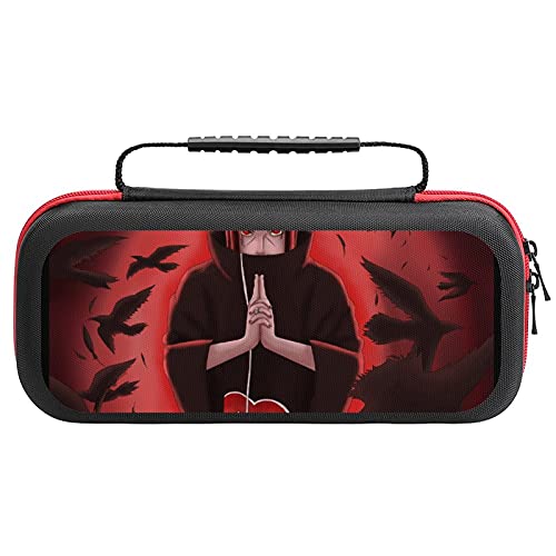 Preisvergleich Produktbild Anime Naruto Tragetasche für Nintendo Switch, schützende Hartschale Reise Aufbewahrungstasche Tragetasche Tasche mit 20 Spielpatronen für Nintendo Switch Konsole Zubehör
