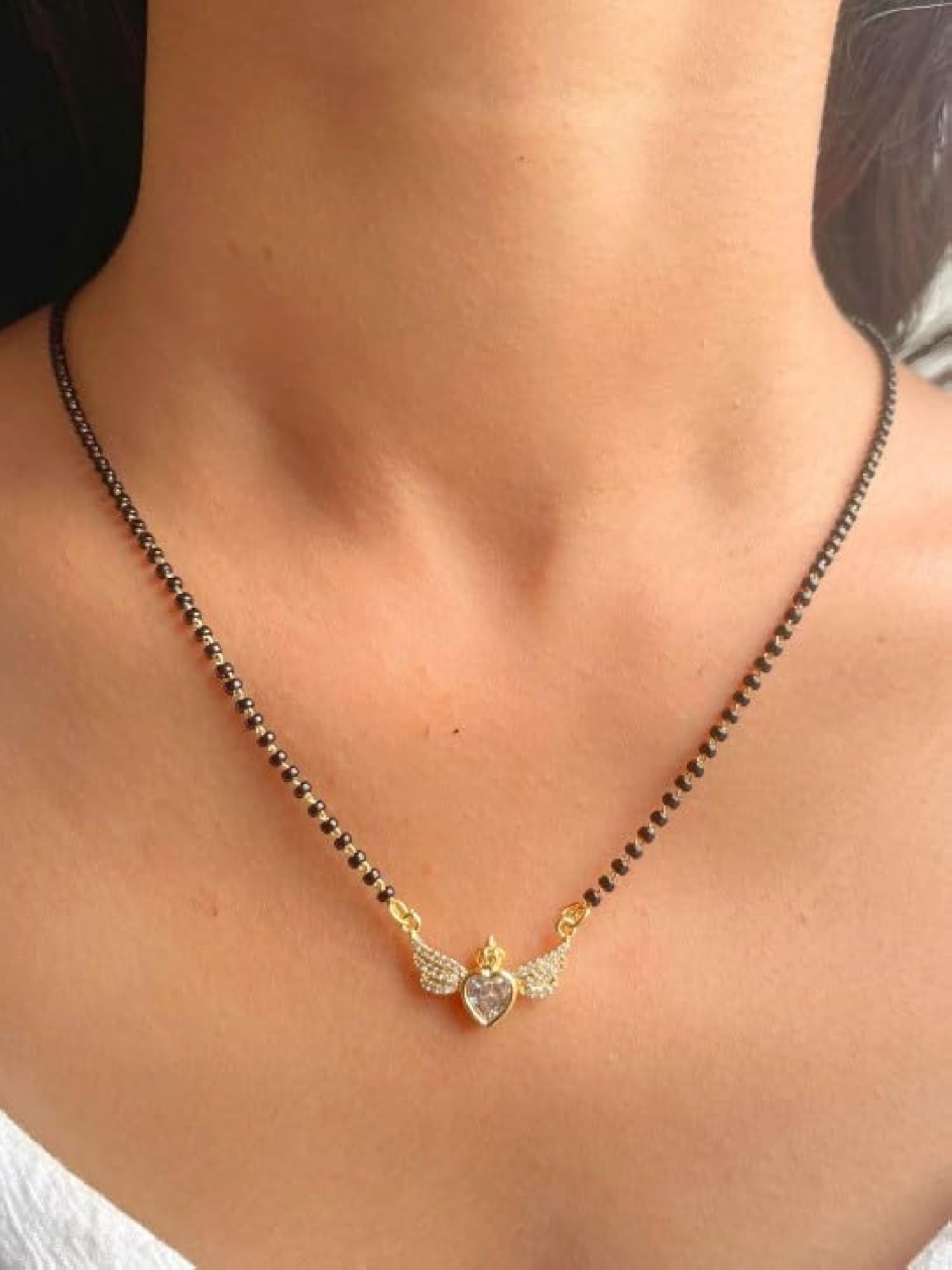 Women's Aarya Mangalsutra with Plated Artificial Stones