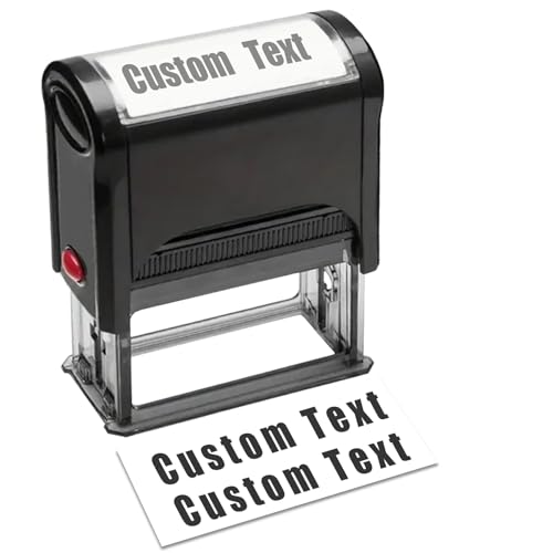 Sellos Personalizados,Sello Personalizado,CuñO Personalizado,Sello Personalizado Logo,Sellos Caucho Personalizados - 5 TamañOs, 9 Colores De Tinta Y 8 Fuentes, MáXimo 5 LíNeas