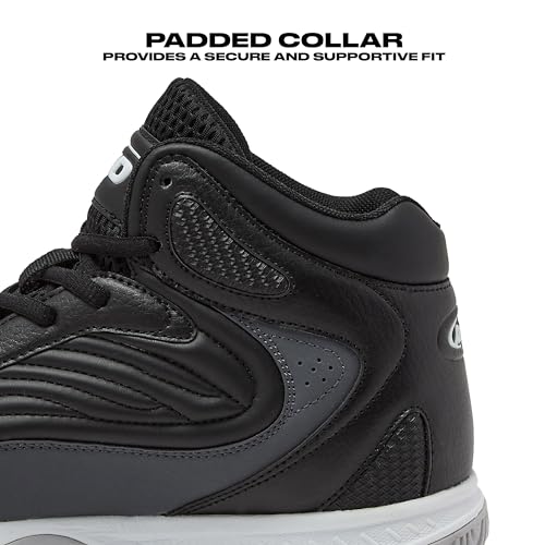 AND1 Pulse 3.0 Basketball Shoes for Men, Indoor or Outdoor, Street or Court Basketball Sneakers Men - Black, Red, or White Size 7 to 153