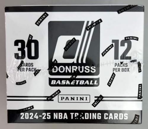 2024-25 Panini Donruss NBA Basketball Fat Pack Cello Box (12 Packs, 30 Cards per Pack)
