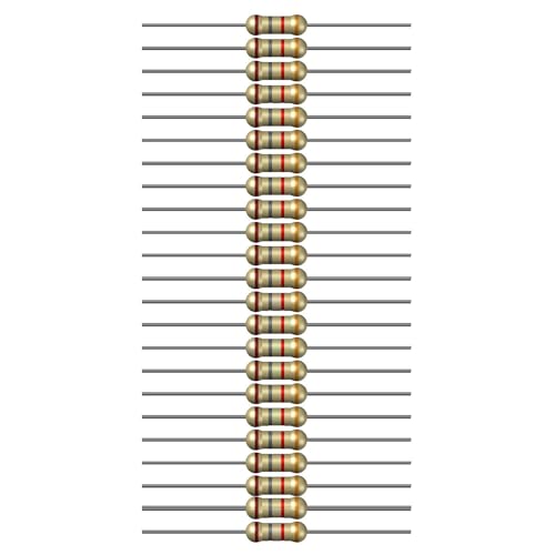 Image of 1.8k Ohm Resistor 1 /4W 5% Tolerance, Pack of 100 (1.8k Ohm)