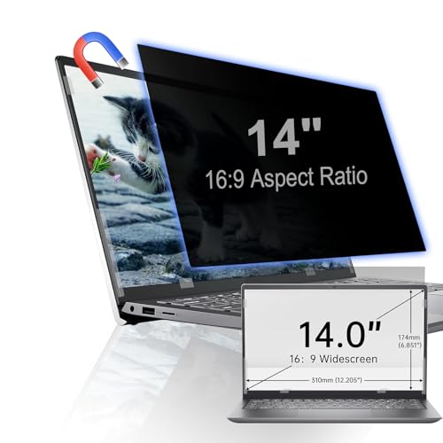 Écran de confidentialité pour ordinateur portable 14" anti-reflet