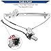 Obaee 748-130 Front Right Passenger Side Power Window Regulator with Motor Compatible with Honda Pilot 2003 2004 2005 2006 2007 2008, Replace OE 72210-S9V-A01, 72210-S9V-A02, (2 Pins)