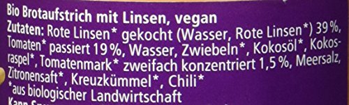 Alnatura Bio Aufstrich Linsen Dal, vegan, 115 g
