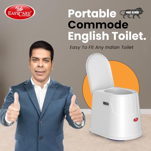 Image of EASYCARE Heavy Duty Portable Indian to Western Toilet Converter | Commode Stool for Patients, Adults, Elderly, Kids, Handicap | Portable Toilet Seat