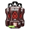 Bolero Drink 24 Bustine 3 gr grammi Sticks Frutta Preparato Polvere Solubile Per Bevanda Fresca in Acqua Prodotto, 72 grammi dolcificato alla stevia (Kola) #1