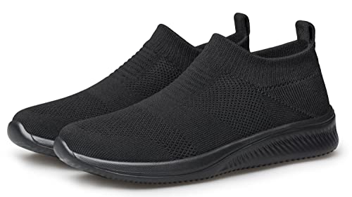 Image of vibdiv Men's Slip-On Walking Shoes Casual Sneakers Lightweight Breathable for Everyday Wear