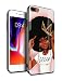 KITATA iPhone 8 Plus Case iPhone 7 Plus Cases for Women Girly Cover Protective, African American Afro Black Girls Africa Melanin Crown Dream Design, Slim Fit Thin Grip Soft TPU and Hard Plastic