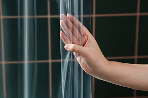 Shower Curtain Liner 72 X 78 Inches Long, 9G Thick Clear Plastic Shower Curtains Heavy Duty Weighted Peva Shower Liner With 5 Magnets, Transparent Plastic Shower Curtains For Bathroom With 12 Hooks #TOP7